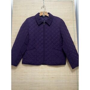 Pendleton Jacket Womens Small Quilted Full Zip Lightweight Petite Outerwear‎